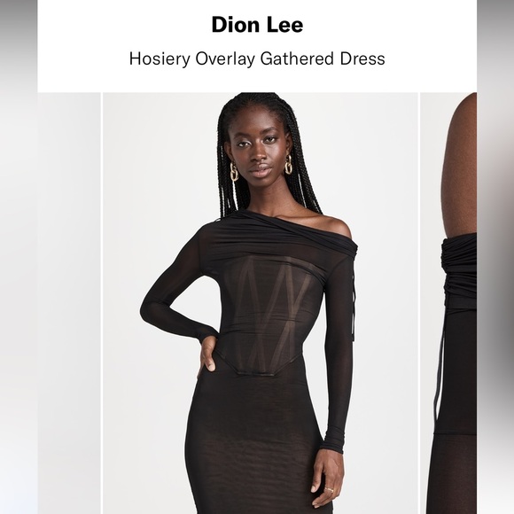 DION LEE HOISERY GATHER DRESS ORG. $1,535 ( read description) - Picture 4 of 9
